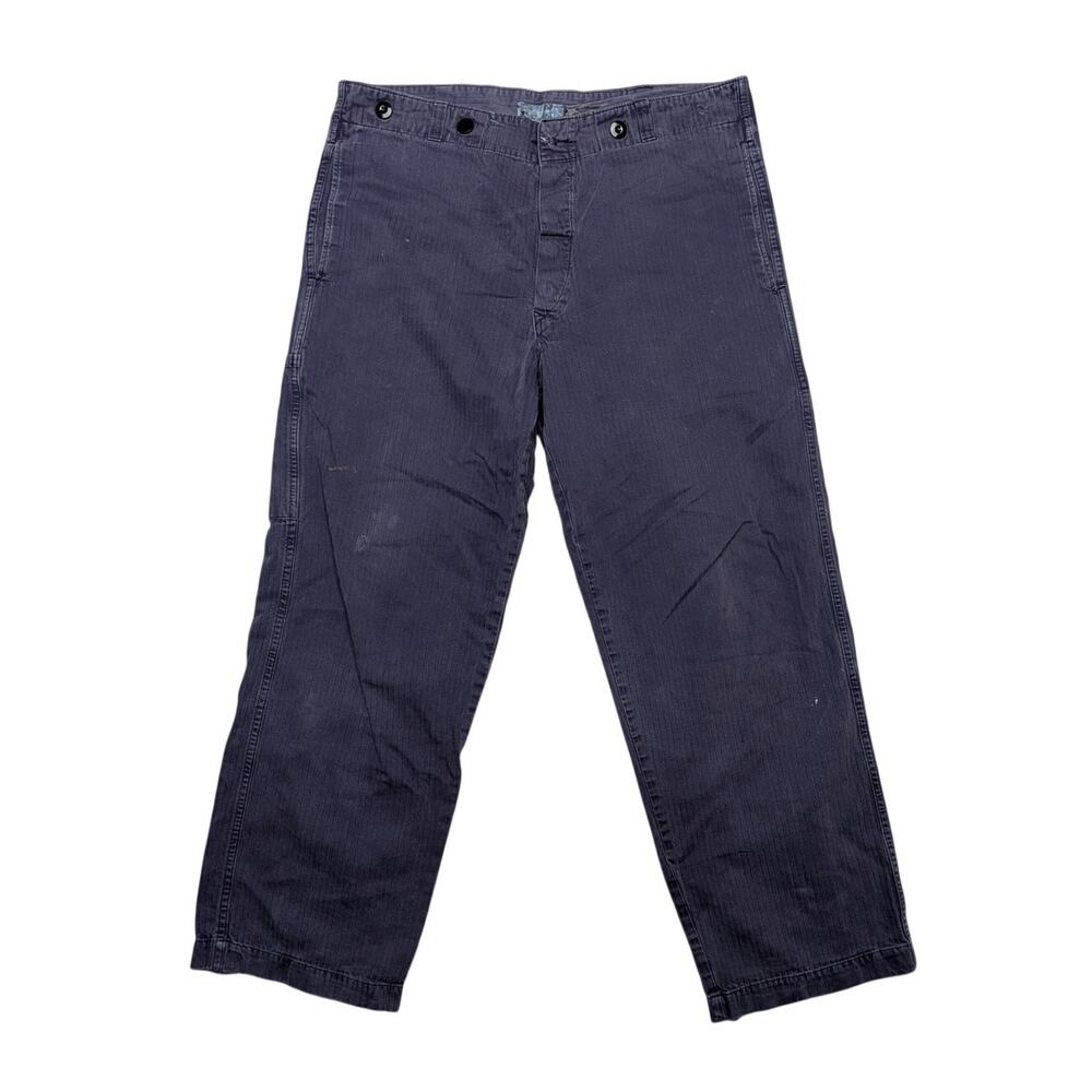 Vintage German Military HBT Pants Men's 50 (34x29) Utility Workwear Gebr Rensing